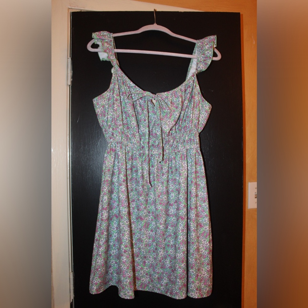 Green floral dress :)